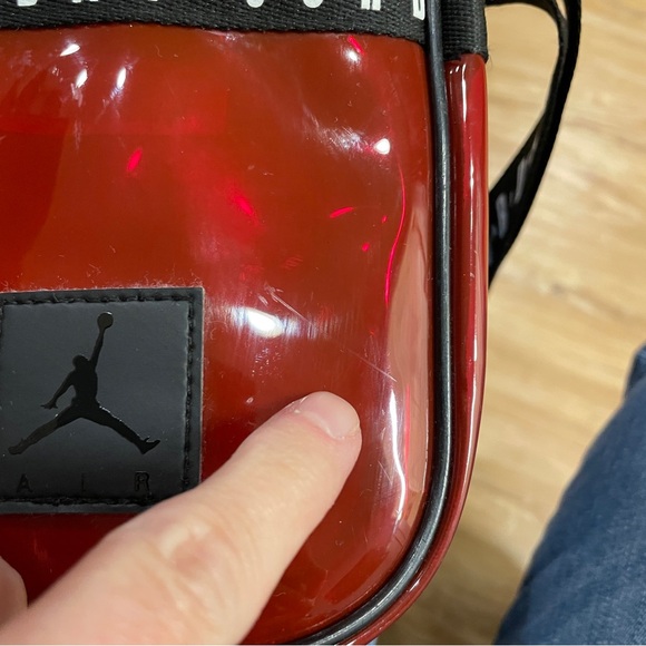 Nike Air Jordan jelly festival crossbody bag red, Rare - Picture 13 of 15